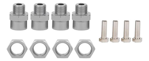 2 Metal 12mm A 17mm Rueda Hexagonal Hub Adaptador