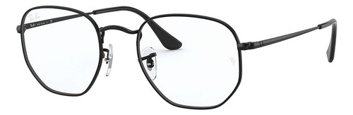 Armação Óculos De Grau Ray-ban Rb6448 2509 51 Hexagonal Cor Preto