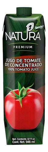Natura Jugo De Tomate Concentrado Tomato Juice 946 Ml Premiu