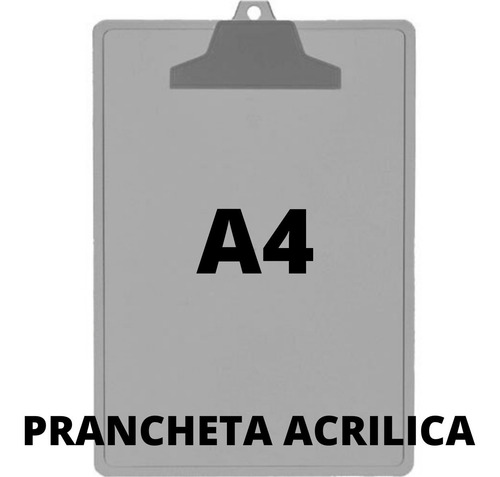 Imagem 1 de 10 de 5 Pranchetas Acrílica A4 Prendedor Plástico -acrimet