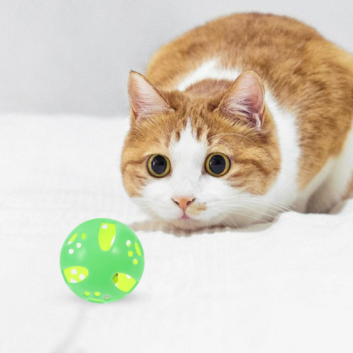 Pelota De Juguete Para Gatos Con Cascabel De Plástico Kitten