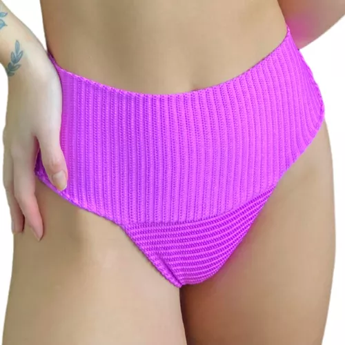 Biquini Moda Praia Calcinha Disfarça Barriguinha Hot Pant