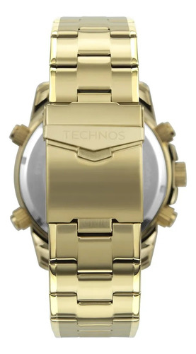 Relógio Technos Masculino Digitech Aço Dourado Original