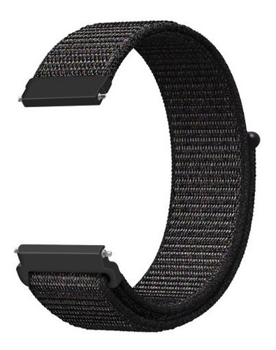 Malla Nylon Con Velcro 20mm Reloj Smart Amazfit Gts Pace Xia Ancho 20 mm Color Negro