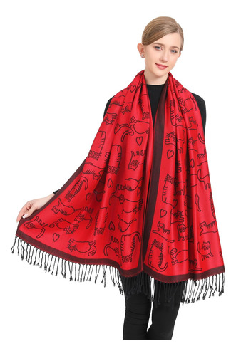 Bufanda Pashmina Para Mujer, Suave, Ligera, Colores Vibrante