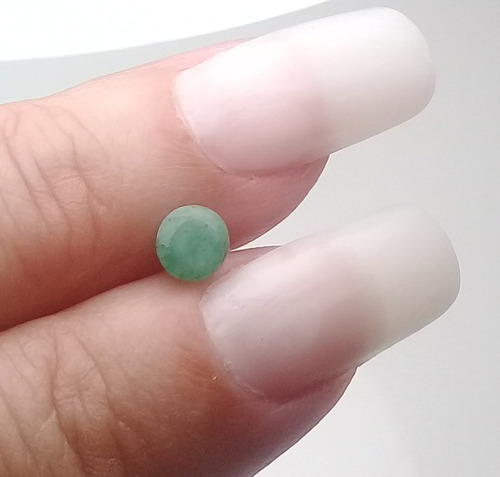 Esmeralda 0.685 Cts Redonda 4,0 Mm Extra Preciosa Clara A Verde Translucido Cor Forte Pedra Preciosa Extra Da Bahia Garantia Eterna