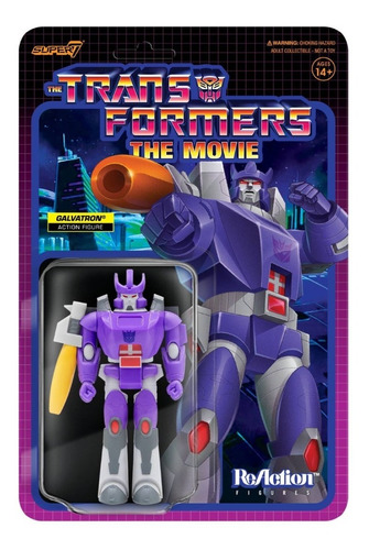 Figura Galvatron Transformers The Movie Reaction Super 7