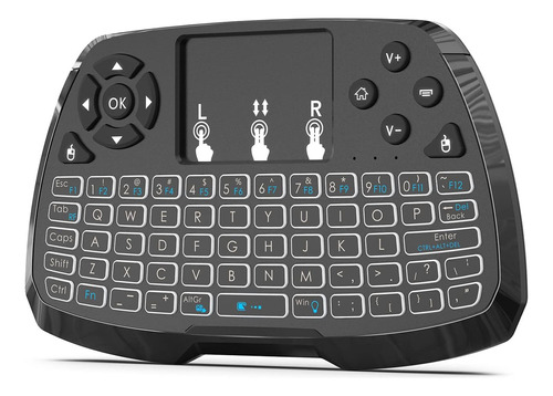 Mini Teclado Inalámbrico Miritz 2.4ghz Con Mouse Touchpad