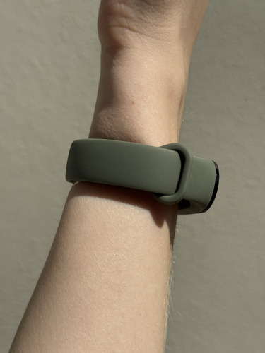 Malla Siliconada Para Xiaomi Mi Band 5 / 6 / 7 Smartwatch Verde Militar