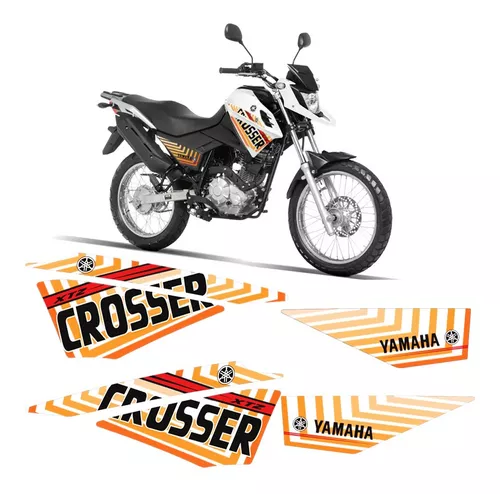 Kit Adesivos Faixa Moto Yamaha Xtz Crosser 150 2022 Emblema