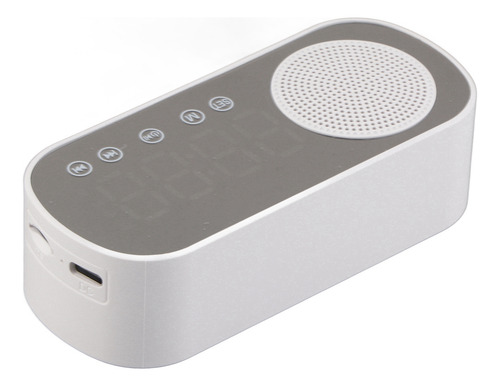Reloj Despertador Digital Reloj De Espejo Con Altavoz