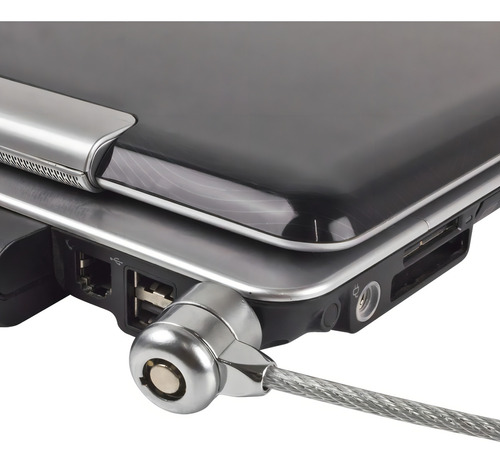 Candado Perfect Choice Para Laptop Con Llave Color Plateado