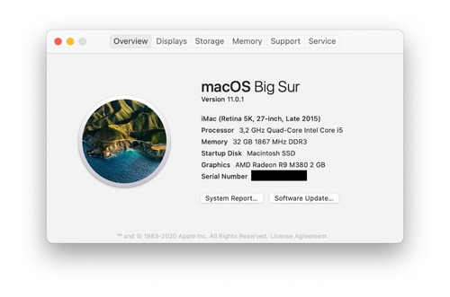 iMac 27 5k - Late 2015, I5, 32gb Ram, 1tb Ssd - Impecável