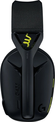 Imagen 4 de 4 de Diadema Inalambrica Logitech G435 Lightspeed Negro/amarillo