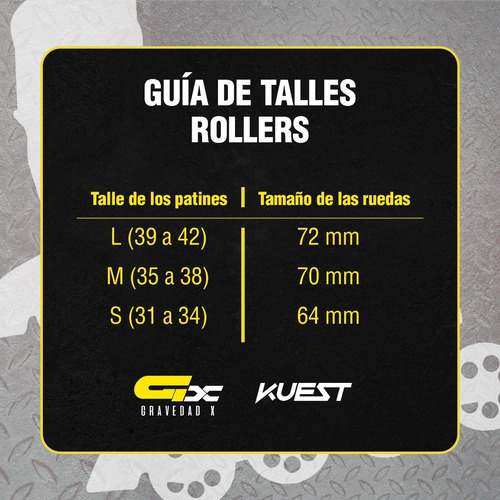 Rollers Patin Aluminio Ext Rueda Pu + Casco Vx. Gravedadx