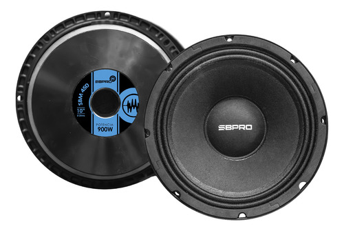 Bocina De 10 Pulgadas Hasta 900w Sbm450 Super Bright Color Negro