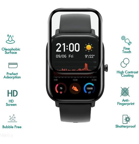 Película 3d Para Xiaomi Amazfit Gts 2e Kit Com 4 Unidade