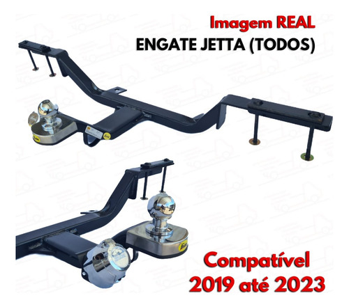 Engate Reboque Rabicho P/ 700kg Vw Jetta 2019 2020 2021 2022