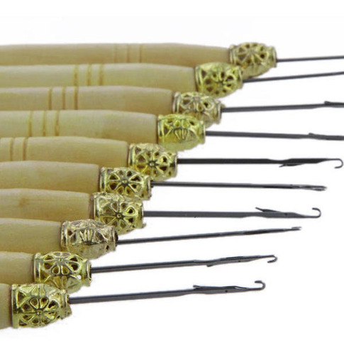 10pcs Extensión Del Pelo De La Pluma De La De Gancho