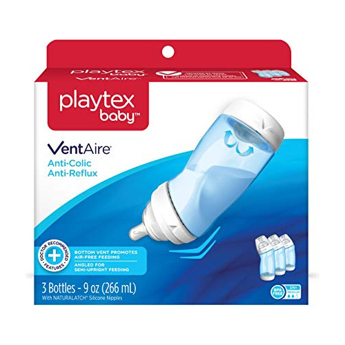 Botella Ventaire Advanced De Playtex (3 Unidades), Azul