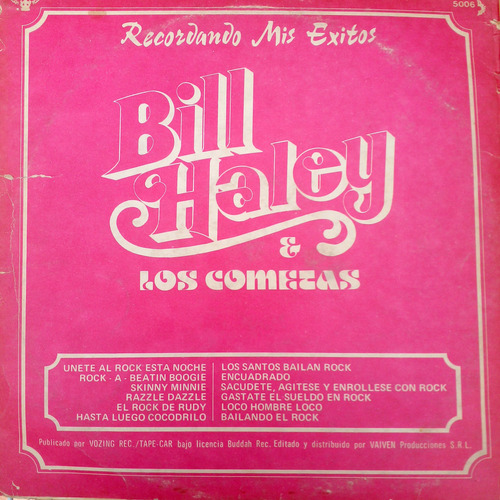 Lote Rock And Roll 5 Vinilos Lp Bill Haley Estándar
