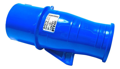Plug Brasikon 3p+t 32a 200/250v 9h Ip44 S4279 Steck Cor Azul