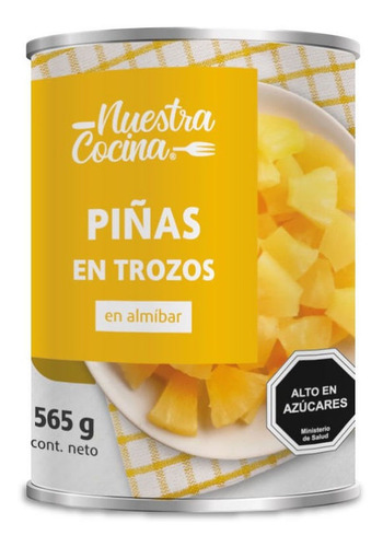 Imagen 1 de 1 de Piñas Nuestra Cocina En Trozos 565 G