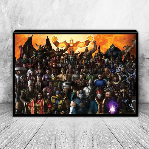 Cuadro Decorativo Gamer Mortal Kombat C4537