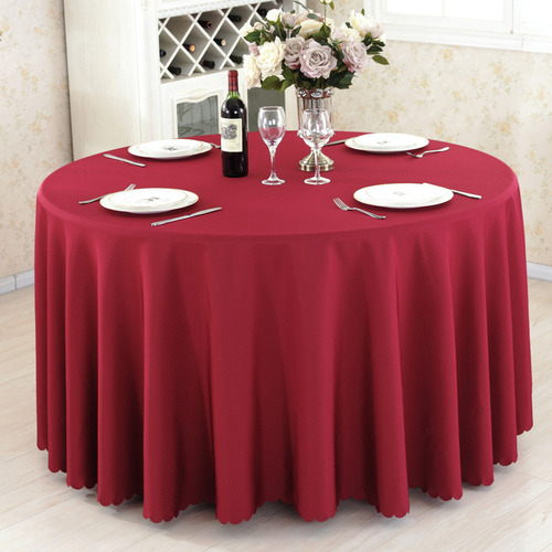 Mantel Redondo Para Decoración De Mesa, Mantel Liso Para