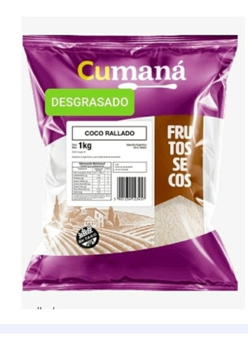 Coco Rallado Sin Tacc X 10kg  Desgrasado(low Fat)