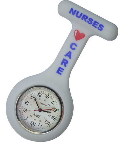 Reloj De Silicona Para Enfermeras Jas Unisex Cuidado Blanco