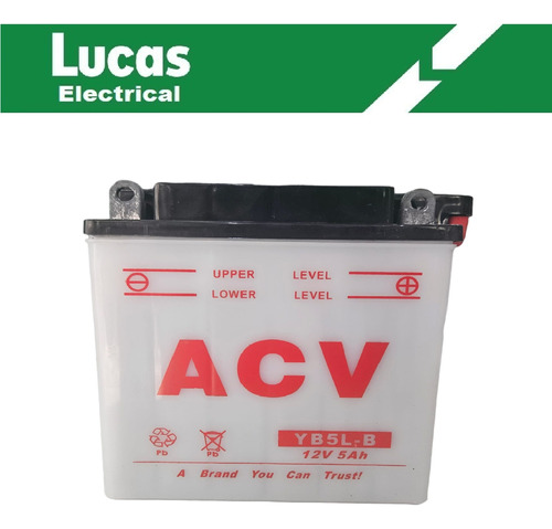 Bateria Moto Acv 12v 5ah 110cc Yb5lb