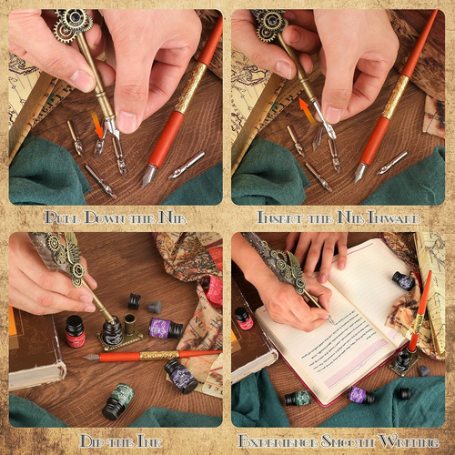 Juego De Pluma Y Tinta, Juego De Pluma Estilográfica, Kits D