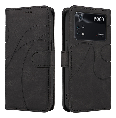 B Funda De Teléfono Flip Card Wallet For Samsung