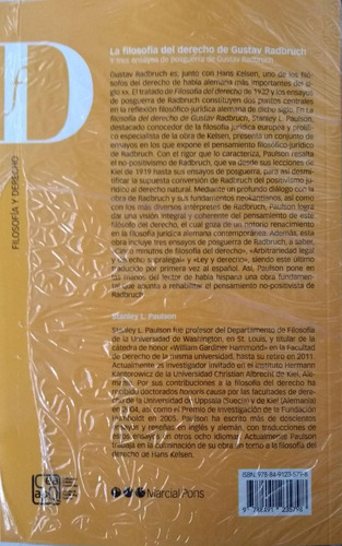 La Filosofia Del Derecho De Gustav Radbruch - Paulson, Satan