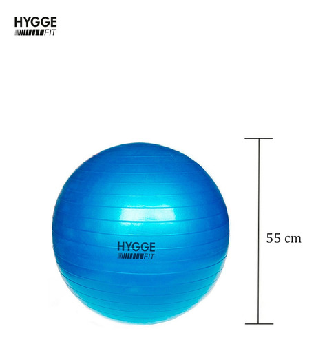 Imagen 2 de 10 de Pelota Esferodinamia 55cm Fitness Yoga Pilates + Inflador