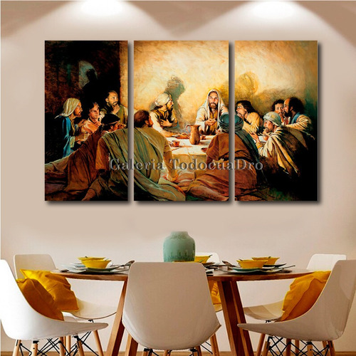 Imagen 5 de 10 de Cuadros Decorativos La Última Cena De Jesús