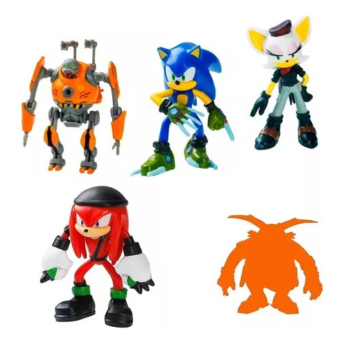Sonic Muñeco Prime X5 Figuras Coleccionables En Blister 6cm 