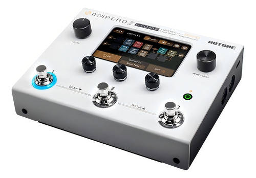 Pedal De Efeito Hotone Ampero Ii Stomp Mp-300 Branco Branco