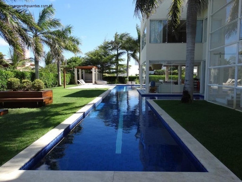 Imagem 1 de 20 de Linda Mansão Em Busca Vida, Com 6 Suítes, Terreno Enorme, Cozinha Em Corian, Armários Planejados, Condomínio De Luxo Na Linha Verde, Camaçari - Bahia - Ca00212 - 69220040