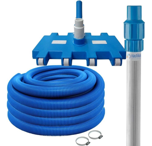 Kit Limpeza De Piscina Aspirador + Mangueira 6m