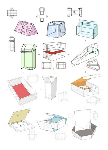 Vectores Patrones Para Fabricar Cajas $100 X Plantilla V2