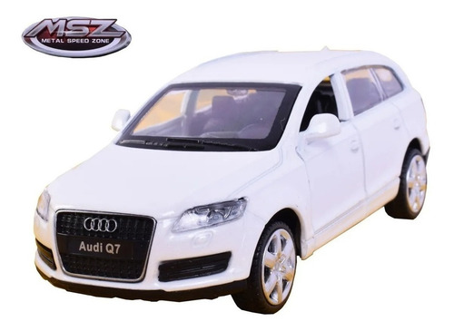 Imagen 2 de 2 de Auto Metal Audi Q7 1:38 Msz Coleccion A Escala 67305 Edu Color Blanco