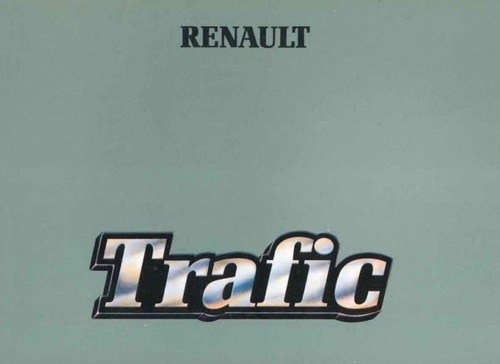 Manual Del Conductor Renault Trafic (1989 En Adelante)