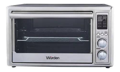 Horno Tostador Con Freidora Wurden Plateado 30 Litros Color Gris