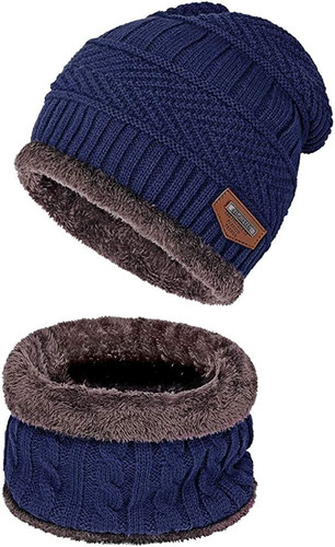 Imagen 5 de 9 de Chullo + Cuellera Tipo Chalina - Niños Niñas Invierno Frio