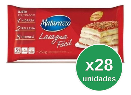 Lasagna Matarazzo 250 Grs X28u