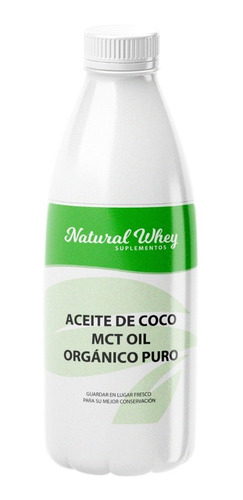 Mct Oil Org Prensado En Frío Puro 1 Litro Non Gmo