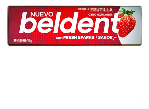 Chicle Beldent Frutilla X 20un