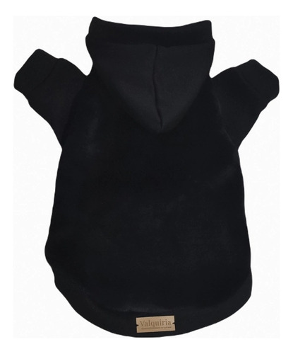 Buzo Simil Piel Capucha Perros Mascotas Salchichas Total Black